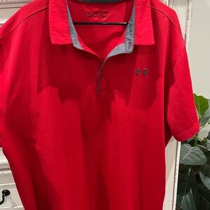 Under Armour Men's Red Polo Shirt